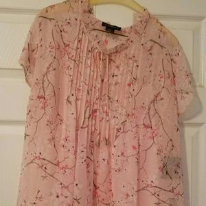 Pink Floral Blouse